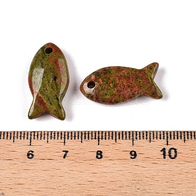 Natural Unakite Pendants G-N342-106I-1