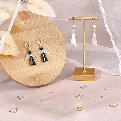 24 Pairs 4 Style Brass Leverback Earring Findings DIY-CN0002-60-1