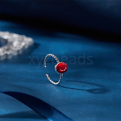 1Pc 925 Sterling Silver Adjustable Ring Components STER-BC0003-97B-P-1