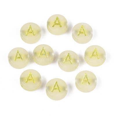 Luminous Frosted Acrylic Beads FACR-T008-02A-1