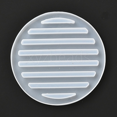 Flat Round Silicone Cup Mat Molds DIY-I065-06-1