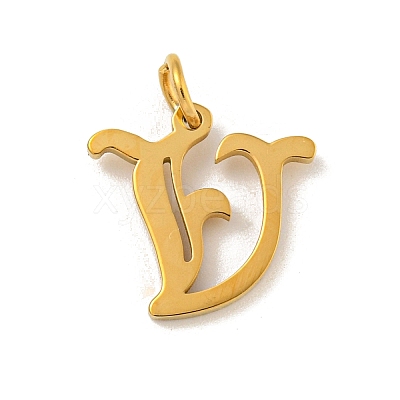 Ion Plating(IP) 304 Stainless Steel Charms STAS-I010-01G-V-1