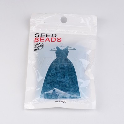 6/0 Frosted Round Glass Seed Beads X-SEED-A008-4mm-M3-1