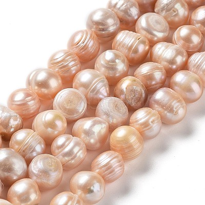 Natural Cultured Freshwater Pearl Beads Strands PEAR-E019-18-1