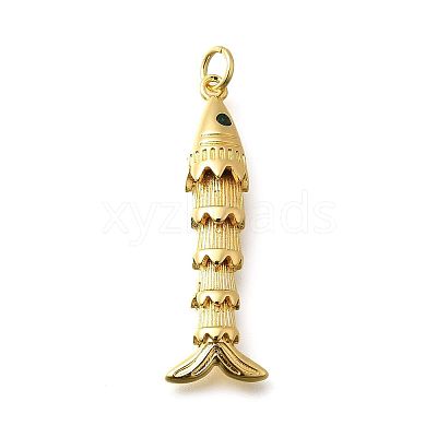 Brass Micro Pave Cubic Zirconia Pendants KK-R217-01G-10-1
