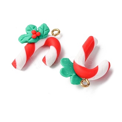 Christmas Handmade Polymer Clay Pendants CLAY-B007-02B-1