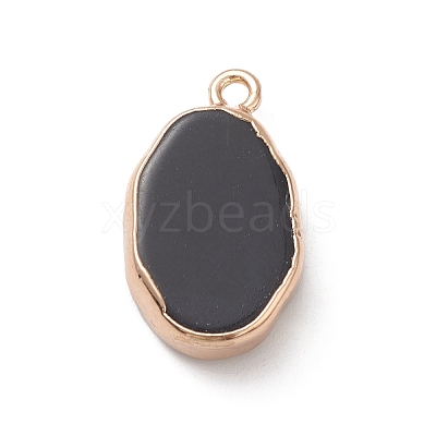 Natural Obsidian Pendants X-G-K333-01I-02-1
