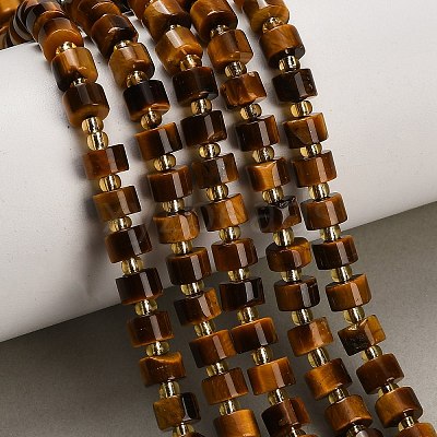 Natural Tiger Eye Beads Strands GG-CBA5B6F-E01-01-1