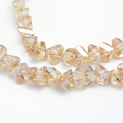 Electroplate Glass Beads Strands EGLA-J143-A-PL03-1