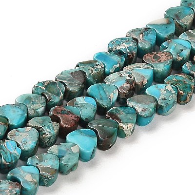 Synthetic Regalite/Imperial Jasper/Sea Sediment Jasper Beads Strands G-F765-D06-01-1