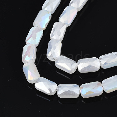 Electroplate Glass Beads Strands X-EGLA-N002-25-E02-1