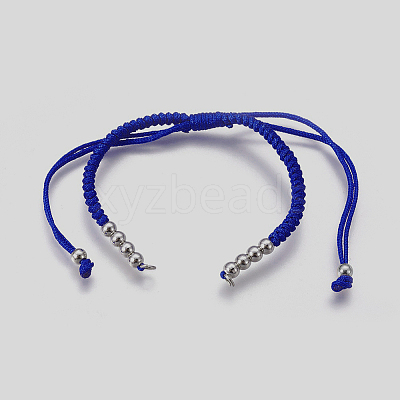 Nylon Cord Braided Bead Bracelets Making BJEW-F360-FP23-1