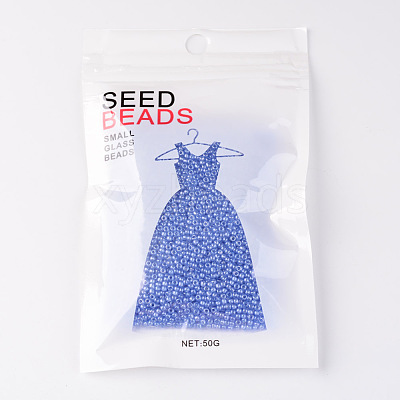 Cornflower Blue 11/0 FGB Grade A Round Glass Seed Beads X-SEED-Q011-F513-1