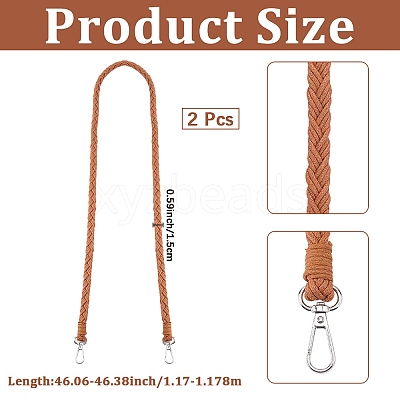 2Pcs Imitation Leather Twist Knitting Cord Mobile Straps FIND-CP0003-73A-1
