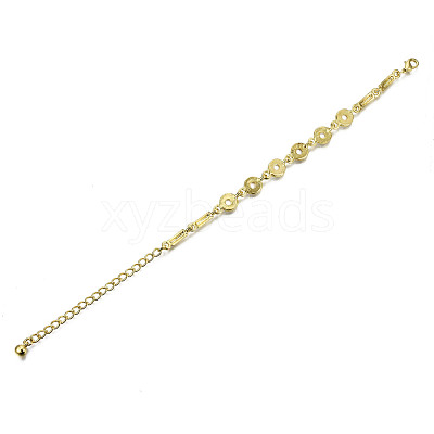 Electroplated Alloy Link Bracelets BJEW-T012-010-RS-1