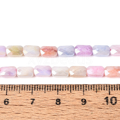 Anti-Tarnish Electroplate Glass Beads Strands X-GLAA-T025-29F-1