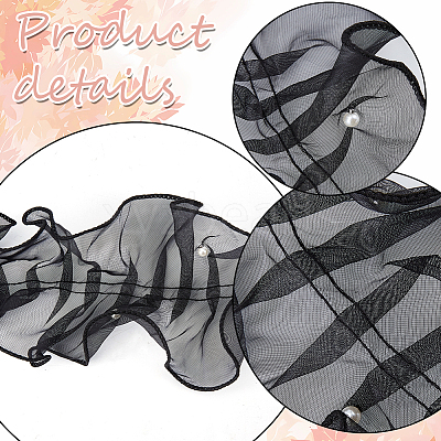 3Yards Pleated Organza Ribbon OCOR-GF0006-03A-1