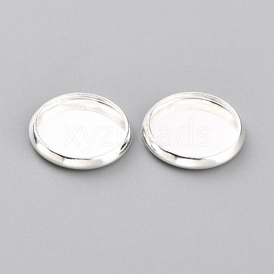 304 Stainless Steel Cabochon Settings STAS-Y001-12C-S-1