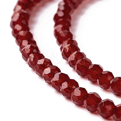 Transparent Glass Beads Strands GLAA-C019-01A-29-1