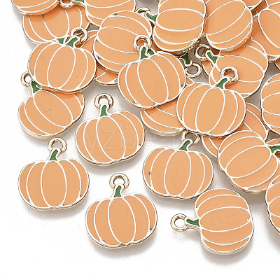 Autumn Theme Alloy Enamel Pendants LS-X-FIND-N048-025A-1