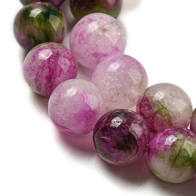 Natural Dyed Yellow Jade Beads Strands G-Q160-A01-01F-1