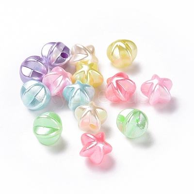 Imitation Pearl Acrylic Beads OACR-E013-13-1