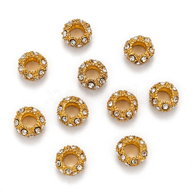 Alloy Rhinestone European Beads CPDL-H997-3-1