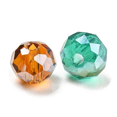 1008Pcs 24 Color Transparent Glass Bead GLAA-H026-03-1