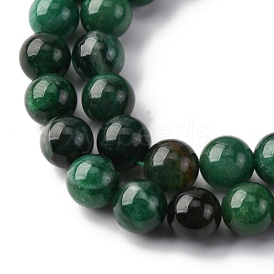 Natural Fuchsite Beads Strands G-K393-A02-10mm-1