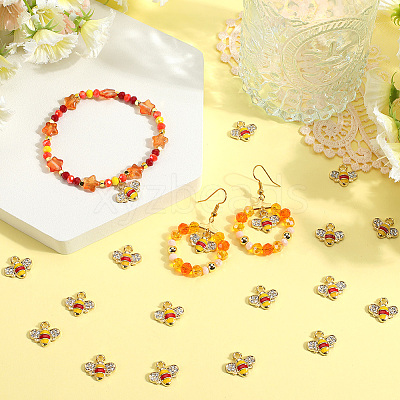 40Pcs Alloy Enamel Charms ENAM-SC0005-55-1