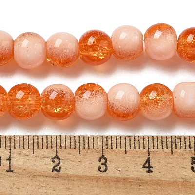 Crackle Glass Beads X1-GLAA-U001-8mm-10-1