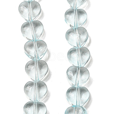 Baking Paint Transparent Glass Beads Strands DGLA-A08-T8mm-KD05-1