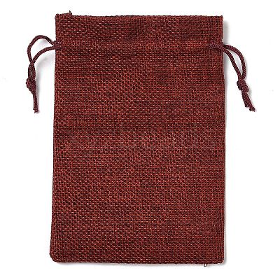 Christmas Theme Jute Cloth Storage Bags ABAG-F010-01B-05-1