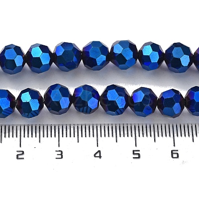 Electroplate Glass Bead Strands LS-EGLA-R042-8mm-01-1
