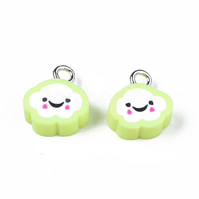 Handmade Polymer Clay Charms CLAY-N006-37B-01I-1