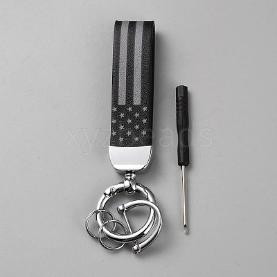 Imitation Leather Keychain Holder DIY-WH20013-23B-1