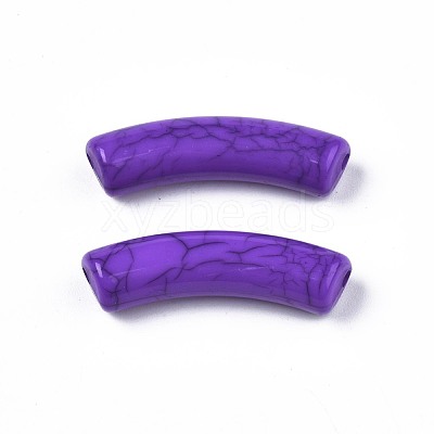 Opaque Crackle Acrylic Beads MACR-S372-002N-011-1