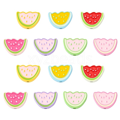 14Pcs 7 Colors Zinc Alloy Enamel Beads FIND-CJ0003-31-1