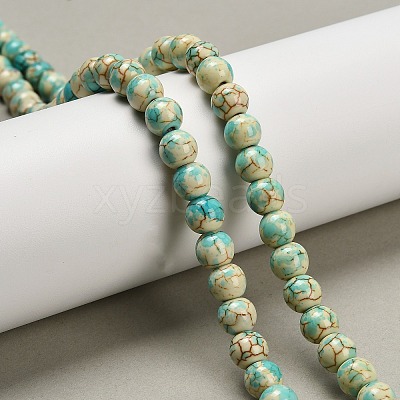 Synthetic Turquoise Beads Strands TURQ-F019-03C-1