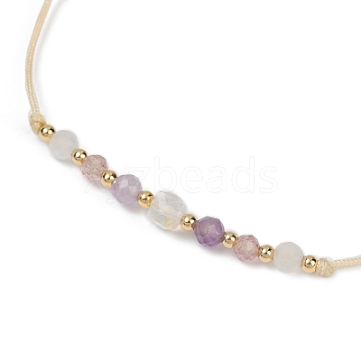 Natural stone constellation bracelet with 12 zodiac signs X-NR2952-10-1