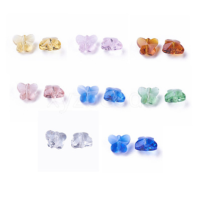 Transparent Glass Pendants X-GLAA-P037-02B-M-1
