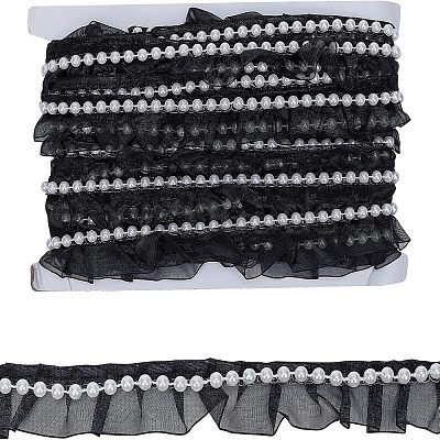 Polyester Lace Trim OCOR-WH0075-17B-1