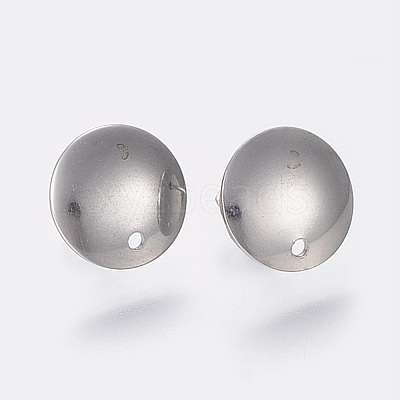 Non-Tarnish 304 Stainless Steel Stud Earring Findings STAS-K184-03-01P-1