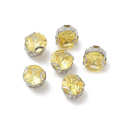 Round Stainless Steel Prong Settings STAS-M104-01B-1