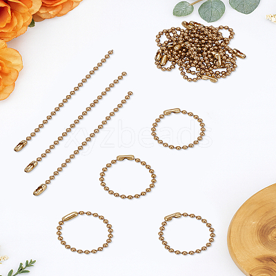 20Pcs Brass Beads Chain KK-LP0004-78-1