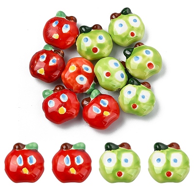 5Pcs Handmade Porcelain Beads PORC-YW0001-68A-1