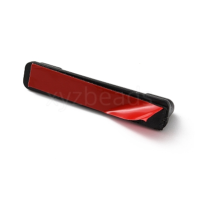 Plastic Adhesive Back Bar Pins with Platinum Iron Pins LS-KY-D025-01B-02-1
