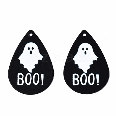 Spray Painted Iron Pendants IFIN-T016-64-1