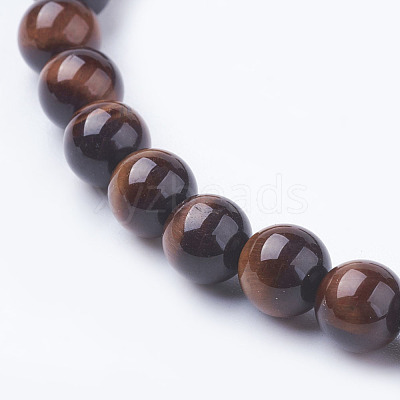 Natural Red Tiger Eye Beads Strands G-C076-6mm-1D-1