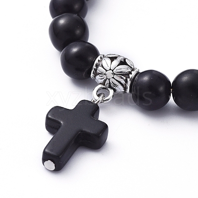 Stretch Charm Bracelets BJEW-JB05234-1